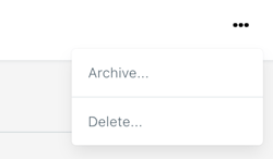 Archive and delete
