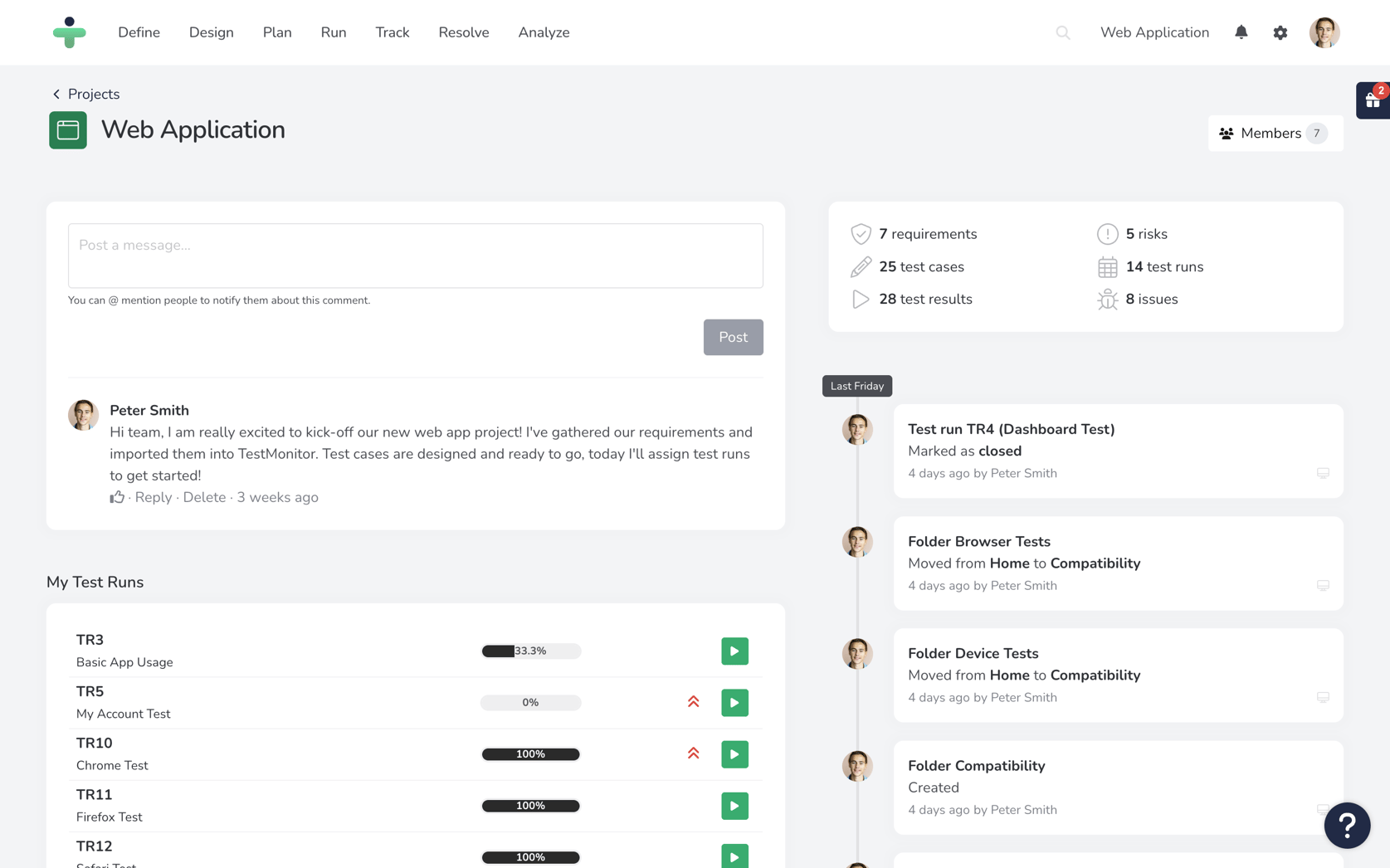 Project Dashboard