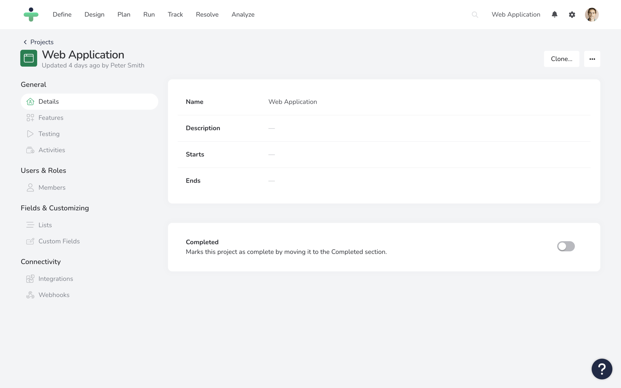 Project Settings