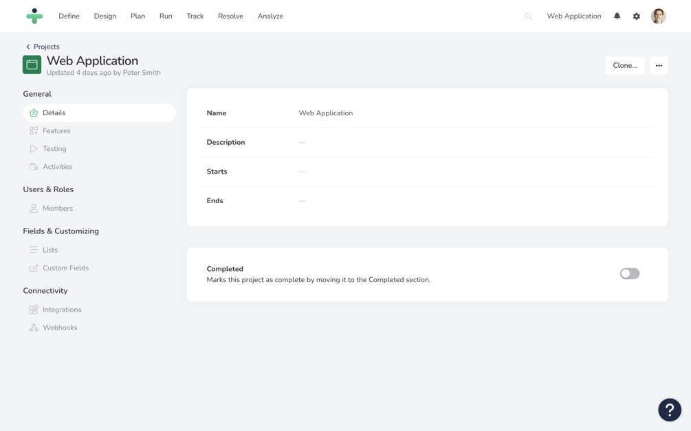 Project Settings