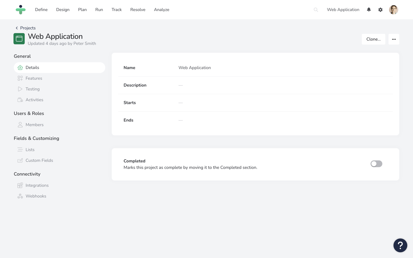 Project Settings